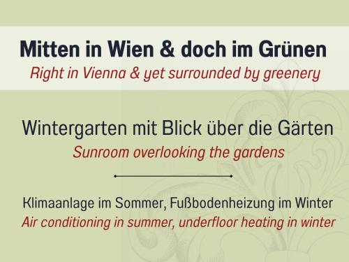 Livienna - Apartment mit Gartenblick - Wintergarten, Kamin & Pool