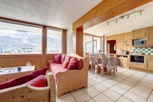 Résidence Aravis - Appartement spacieux · Skis aux pieds · Balcon vue station MAE-0244