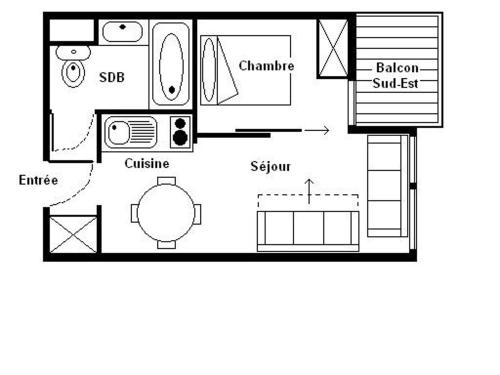 Résidence Median - Appartement confortable · Proche des pistes · Balcon MAE-2334