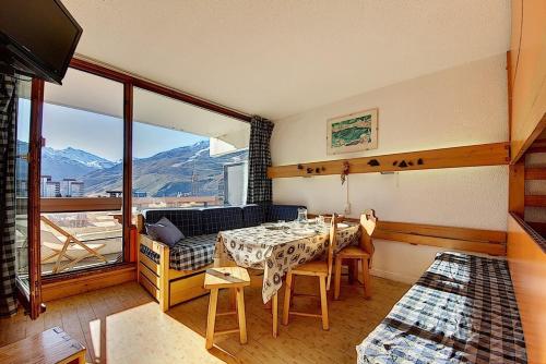 Résidence Chaviere - Studio lumineux · Départ et retour ski aux pieds · Balcon vue sur pistes MAE-3534
