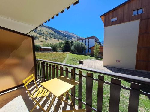 Studio 4 pers au pied des pistes avec balcon sud