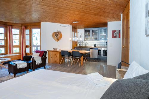 Apartment with mountain view and spa access