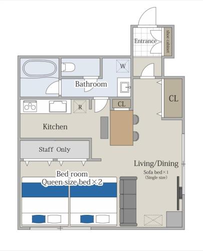 Urban Retreat Sapporo Susukino - 9 min to Susukino stn, 2 Queen beds, 1 min to convenience store