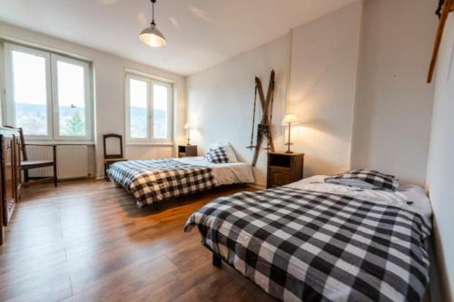 Gerardmer in the center near lake & ski slopes
