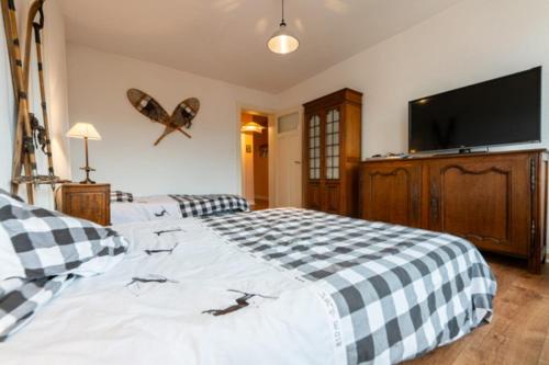 Gerardmer in the center near lake & ski slopes