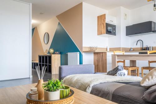 Vue Garonne Balcon Parking privé T2 lumineux