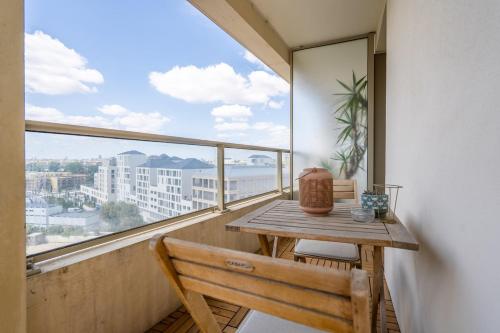 Vue Garonne Balcon Parking privé T2 lumineux
