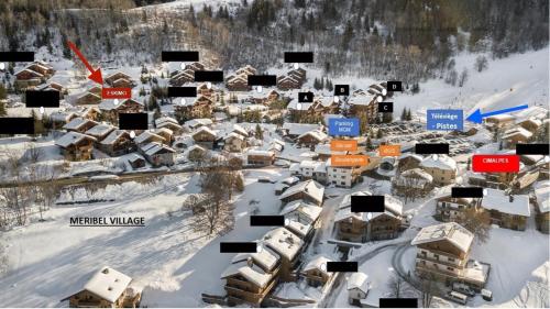 Résidence Fermes De Meribel E - Méribel Village appartement 3 pièces MAE-4083