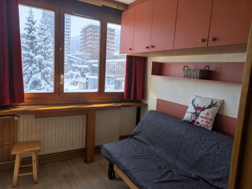 Studio 2* à La Plagne, Vu Mont Blanc, Casier à Ski, Plein Centre