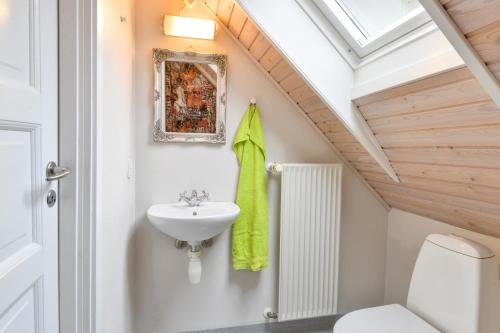 Koupelna v ubytování Viborg City Rooms