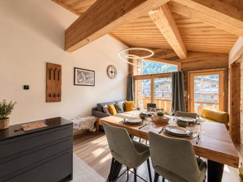 Bel appartement 4 personnes, centre des Gets, moderne et cosy