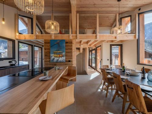 Chalet avec jacuzzi et animaux admis, vue Mont-Blanc