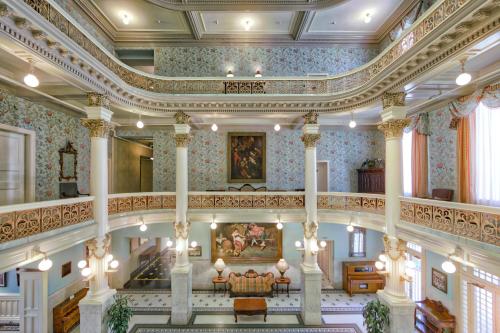 a view of the lobby of a building at Menger Hotel in San Antonio
