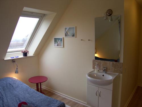 Et badeværelse på Klintholm Bed & Breakfast & Bistro