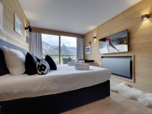 Appartement dernier étage Tignes Le Lac, 5 pièces, 8-10 pers, balcon sud, TV BOSE
