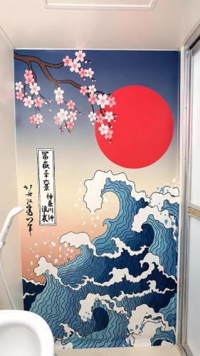 カップル 子連れ家族最適!! 東京和風旅館 68インチYouTube Netflix映画体験!! 駅徒歩1分!! 東京スカイツリー眺望 スカイツリー4分 浅草8分 上野 銀座 ディズニーへ便利 成田空港直通 無料WiFi 長期歓迎 八広303a
