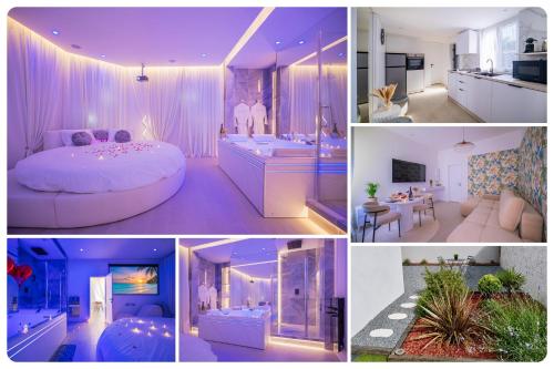 Jacuzzi Privatif, Lit Rond XXL, Sofa Tantra, Jardin