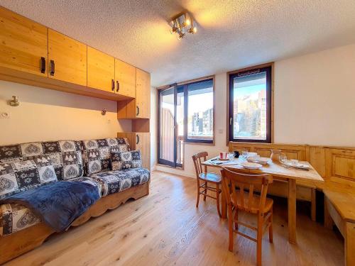 Studio charmant avec balcon, au pied des pistes, 4 pers.