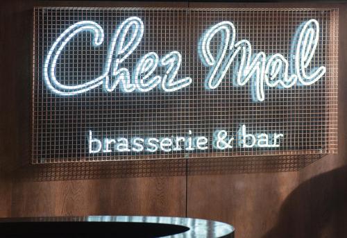 a sign for a restaurant that says jazz and a bar at Malmaison Birmingham in Birmingham