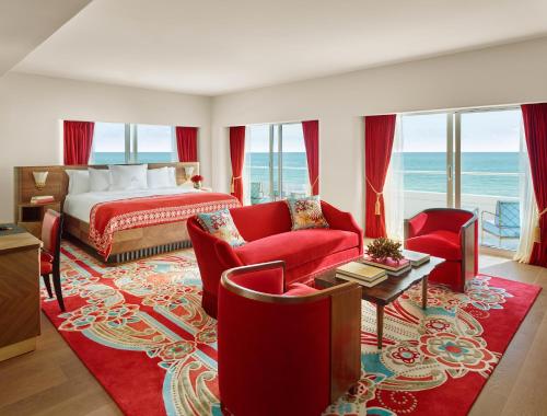 Χώρος καθιστικού στο Faena Hotel Miami Beach