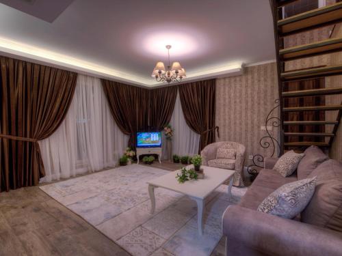 Posezení v ubytování Family Hotel Agoncev