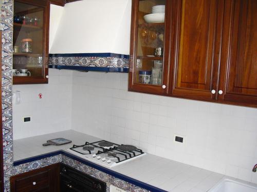 Kuchyň nebo kuchyňský kout v ubytování Casa Mare San Vito Lo Capo