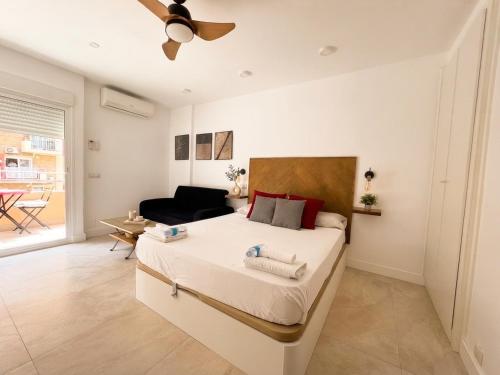 Estudio con terraza y piscina en Benalmádena Costa