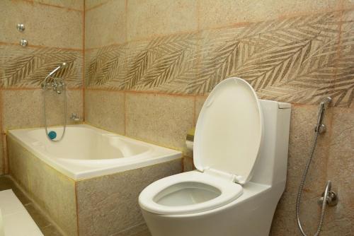 Koupelna v ubytování Kasthamandap Boutique Hotel