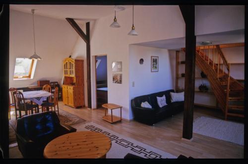 Istumisnurk majutusasutuses Ferienwohnung Rust