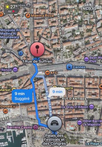 Le Carnot - Clim - 8 min Croisette
