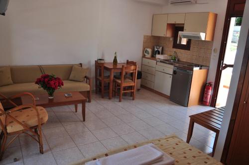 Η κουζίνα ή μικρή κουζίνα στο Kato Zakros Palace Apartments