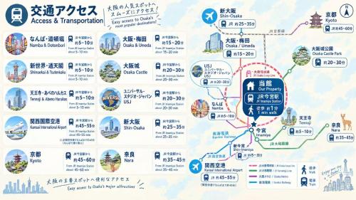 JIA Karin Osaka 嘉麟 Modern Luxury Private Villa Terrace 4 Bedrooms Sleeps Up to 11-12 Guests