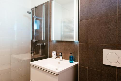 Koupelna v ubytování Aparthotel Heuberger