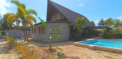 Moorea Pool & Lagoon House, hébergement à Moorea