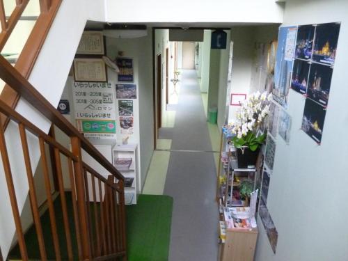 a view of a hallway of a store at Sudomari Hotel Roman Tsutsuji in Nikko