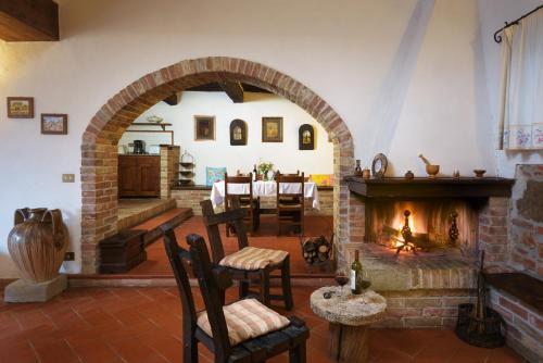 Гостиная зона в Romitorio di Castiglione del Lago