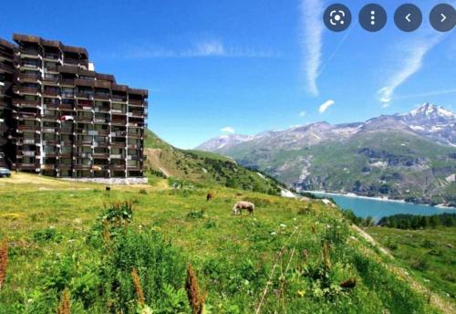 7ème ciel Tignes 2100m - Vue lac du chevril & Grande Sassière - 4 pers