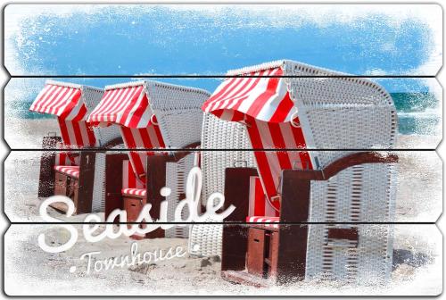 a close up of a picture of a city at Seaside-Townhouse in Timmendorfer Strand