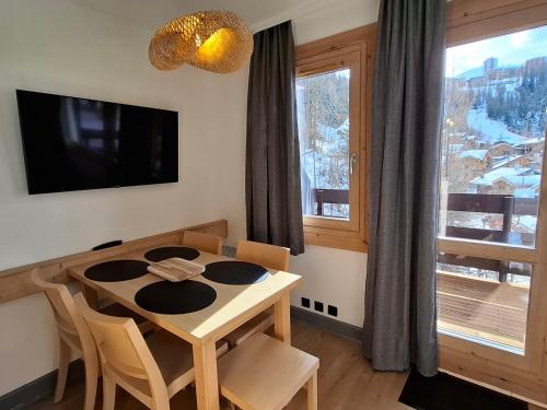 Appartement cosy à Plagne 1800, 4-5 pers, accès piscine