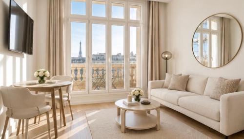 Pope Leo XIV Champs-Elysees View - Arc de Triomphe - Eiffel Tower