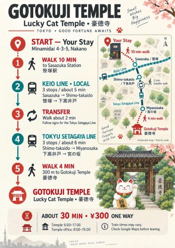 東京の禅ハウス 貸切1軒家で新宿駅までタクシーで15分 和モダンリノベ