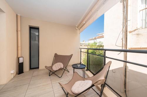 Modern flat -1BR- 2 Terraces, Parking Cannes