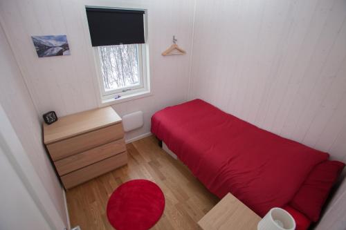 Postel nebo postele na pokoji v ubytování Aurora View Cabin
