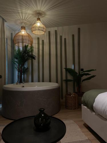 Love Room Strasbourg, Suite Bali, Balnéo & Sauna