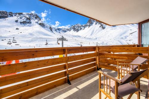 Studio Ski In Ski Out Balcon Vue Montagne - Résidence Le Borsat, Tignes