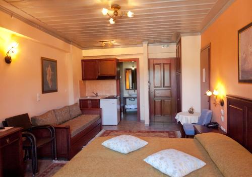 Kuchyňa alebo kuchynka v ubytovaní Amanites Guesthouse