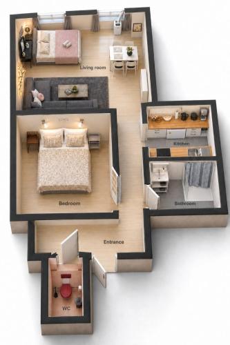 Marvelous 2BR flat with AC near Hauptbahnhof