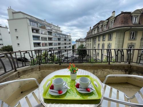 8 min to Lausanne train station