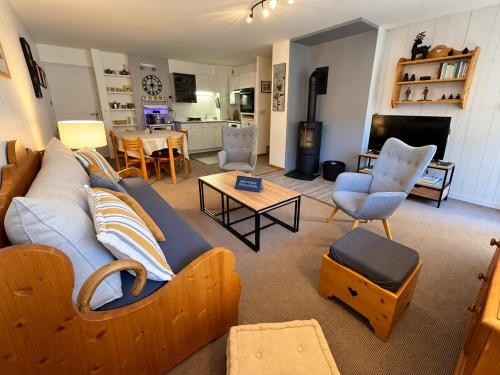 Duplex spacieux et lumineux près des pistes avec balcon et cheminée