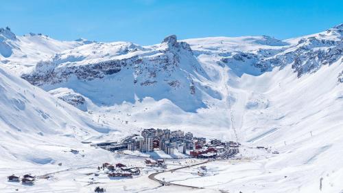 Tignes Val Claret - Studio 4 pers skis aux pieds & vue montagne